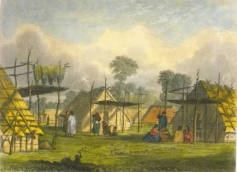 Dakotah dorp, 1853